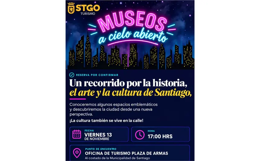 Recorrido "Santiago Museos a Cielo Abierto"